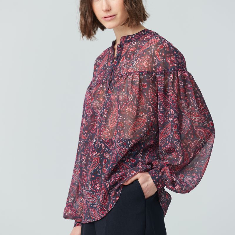 Blouse boho imprimée