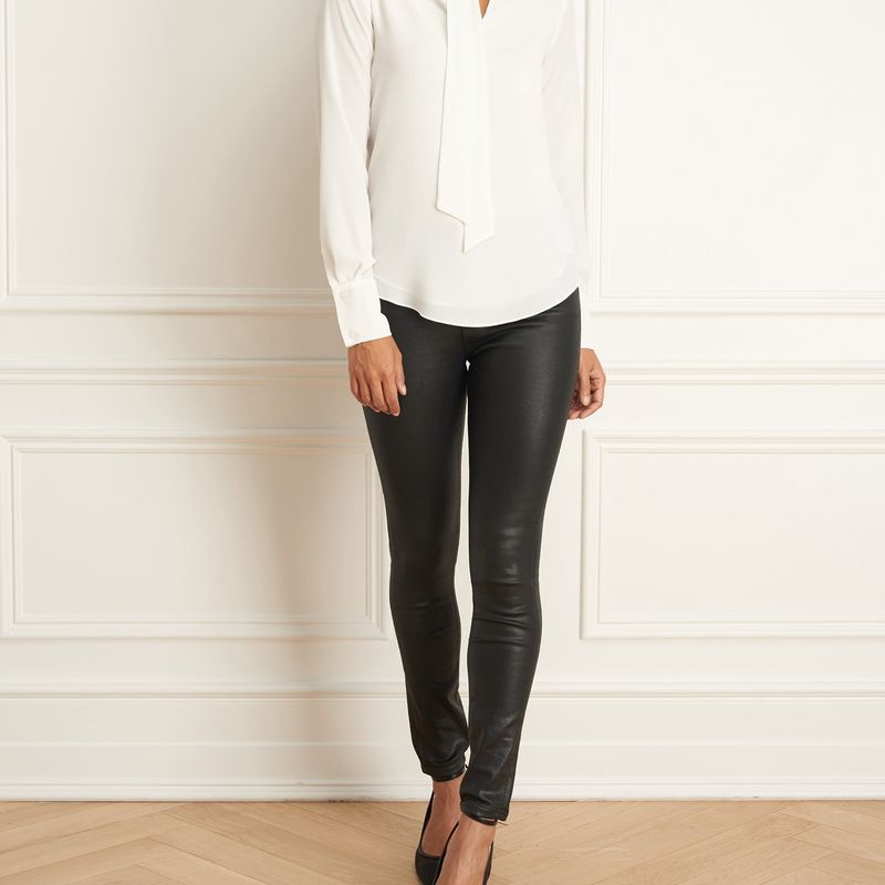 Blouse Manches Longues Avec Cravates