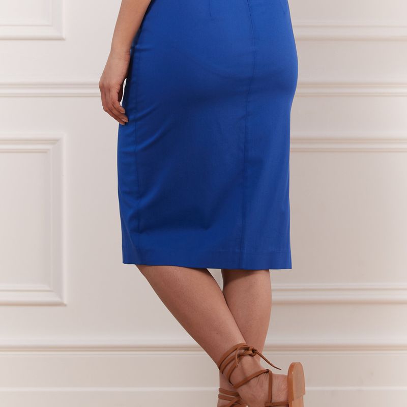 Fine Cotton Skirt Wth Side Slit