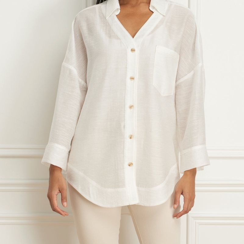 Overshirt wth bell sleeve