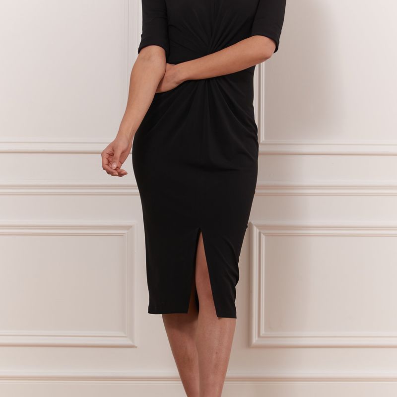 Matte Jersey Knotted Dress