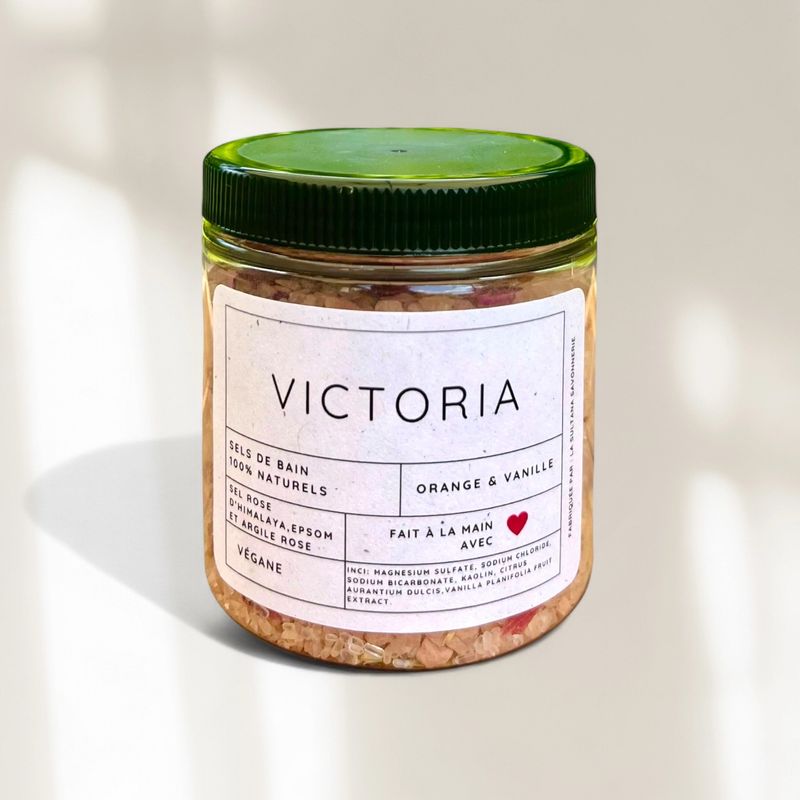 Sels de bain VICTORIA orange et vanille