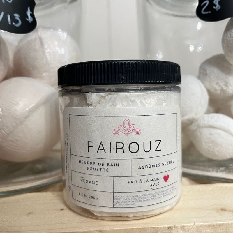 Savon fouetté FAIROUZ IMPARFAIT agrûmes sucrés