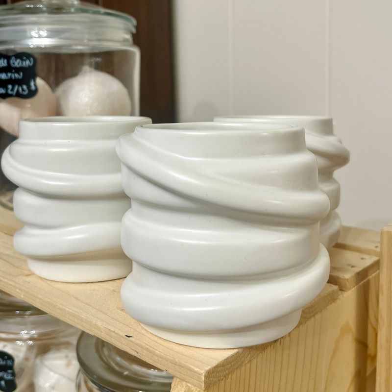 Pot pour chandelle ou plante en céramique