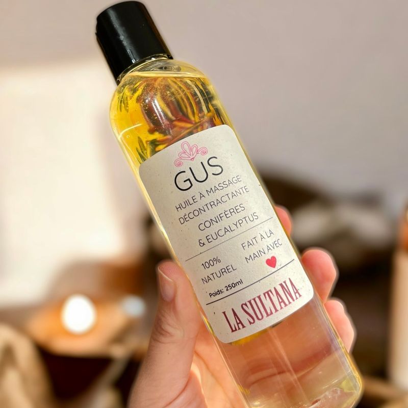 Huile à massage GUS conifères & eucalyptus