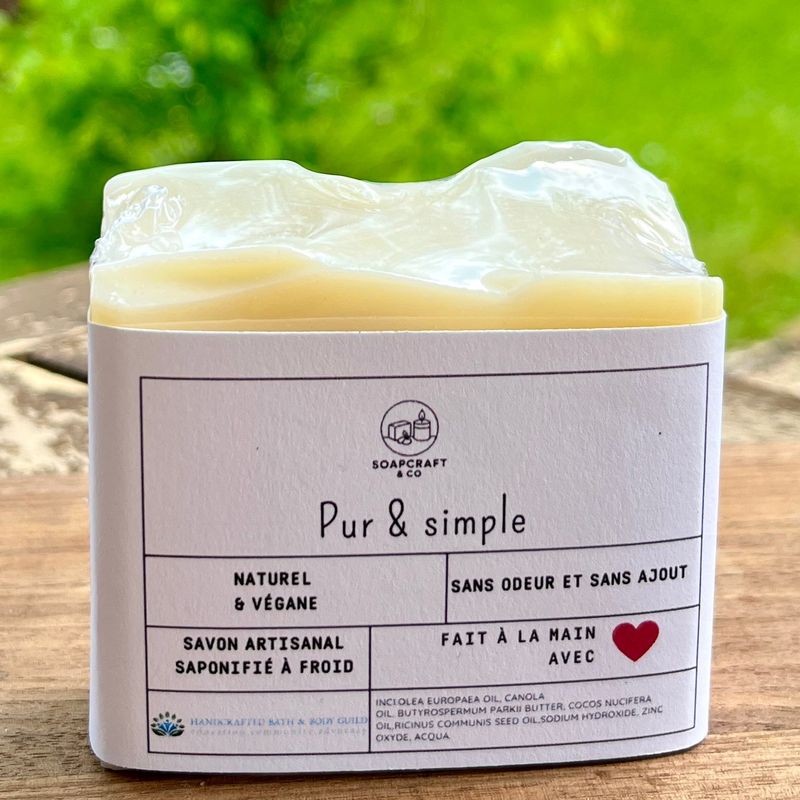 Savon doux Pur et simple (sans ajout)