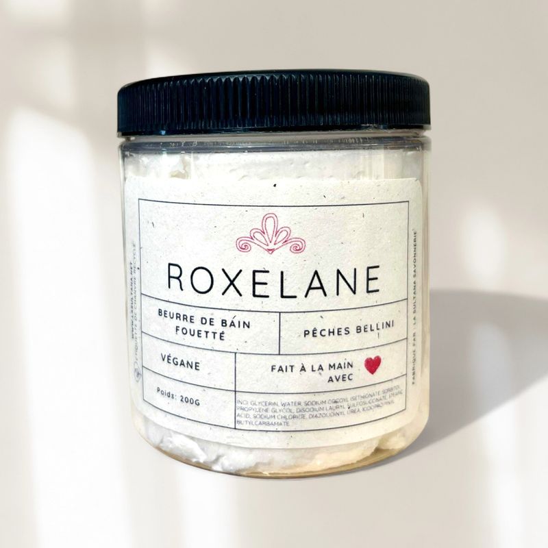 Savon fouetté ROXELANE pêches Bellini