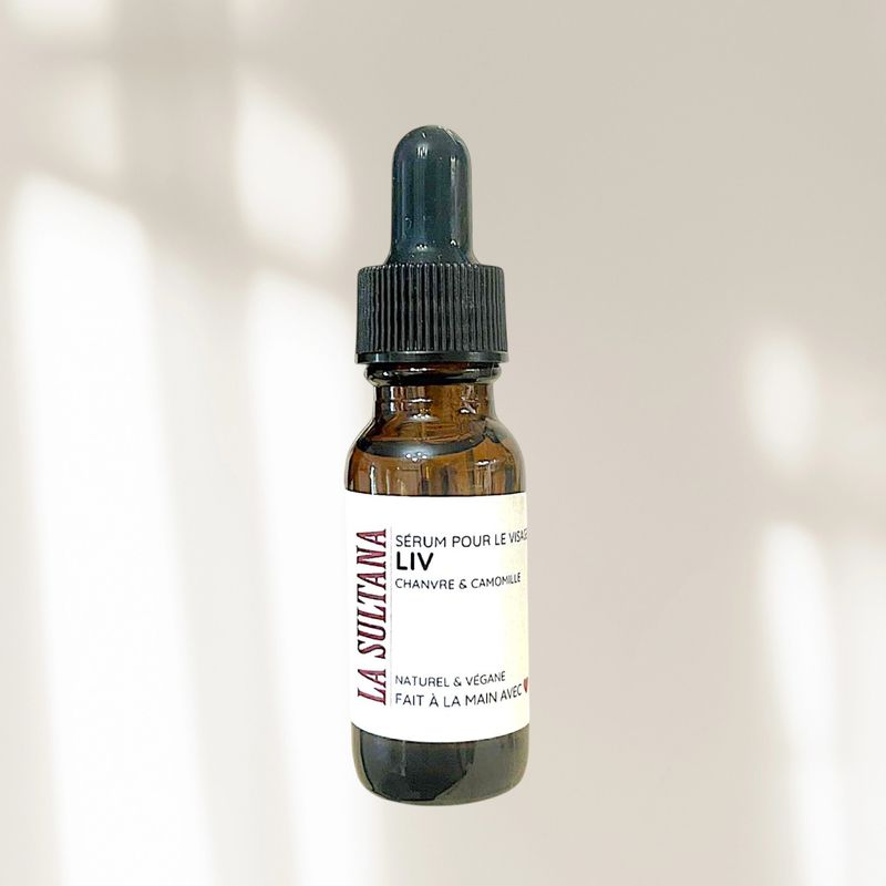 Sérum pour le visage et massage Gua Sha LIV chanvre & camomille