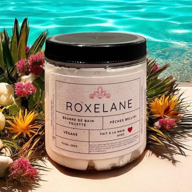 Savon fouetté ROXELANE pêches Bellini