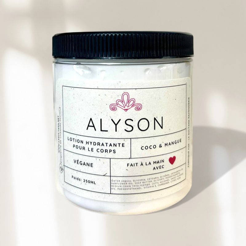 Lotion hydratante ALYSON coco et mangue