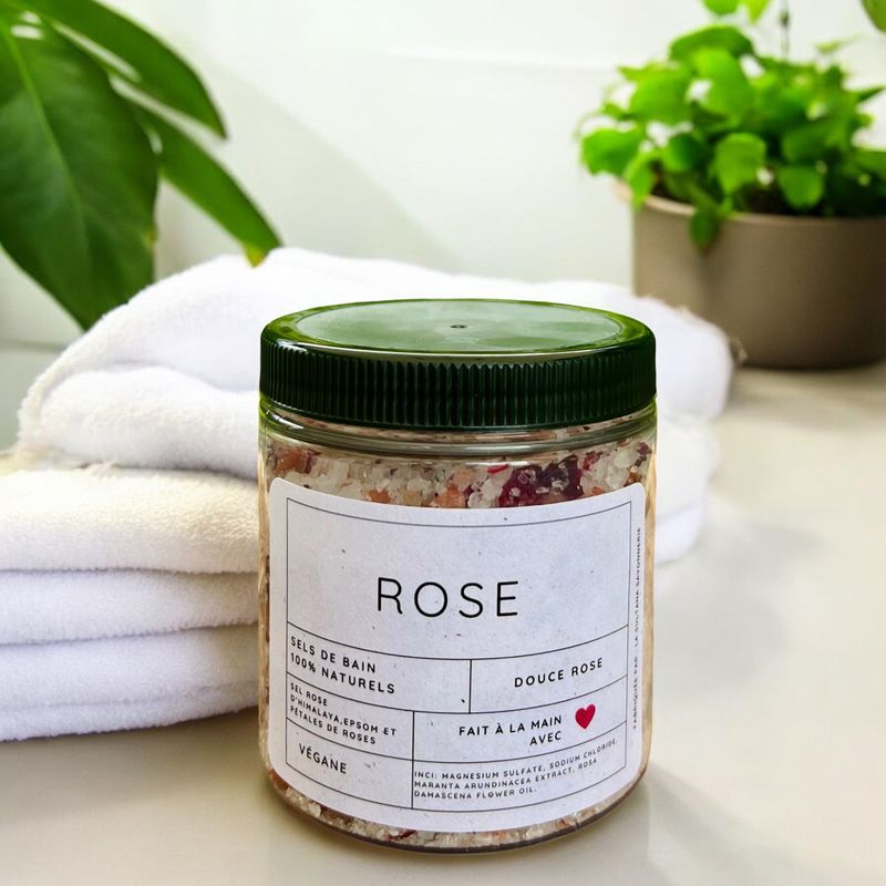 Sels de bain ROSE rose apaisante