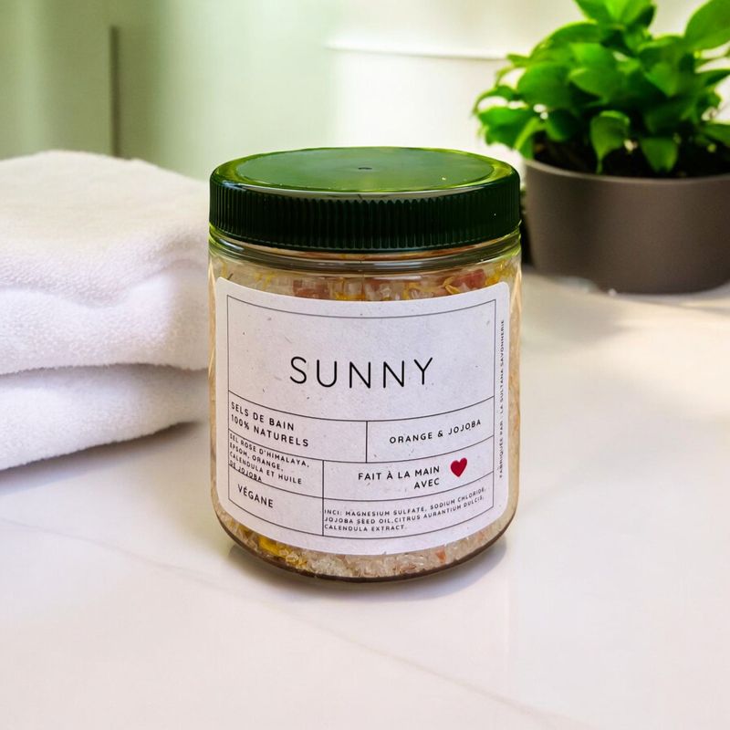 Sels de bain SUNNY orange sucrée et calendula
