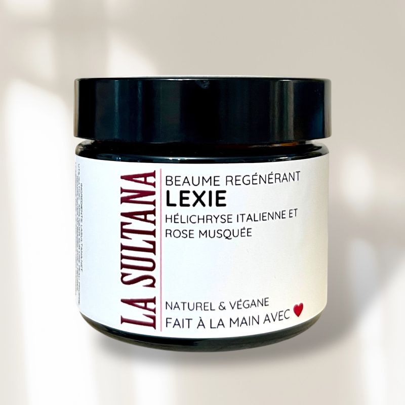 Baume régénérant LEXIE hélichryse italienne et rose musquée