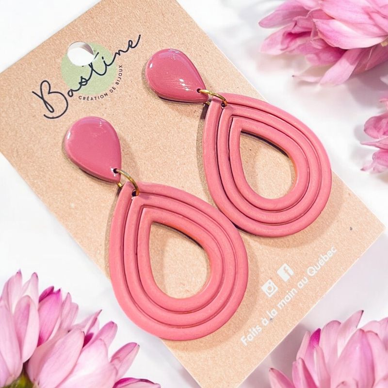 Boucles d'oreilles CORALIE