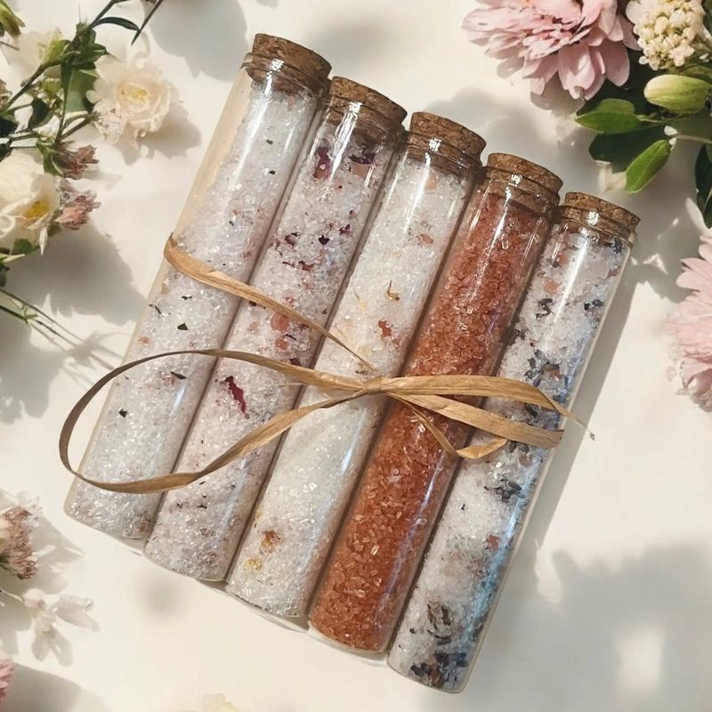 Ensemble DEMO de sels de bain naturels  - 6 tubes