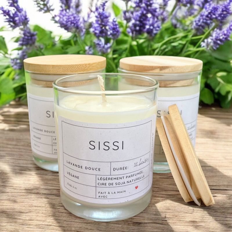 Bougie de soja SISSI lavande citronnée