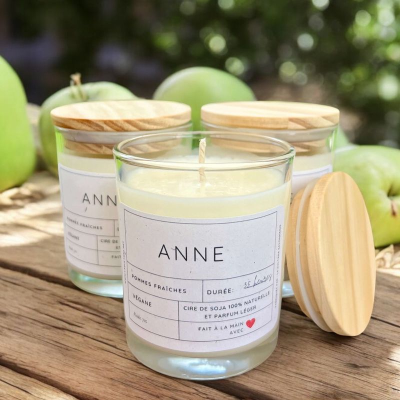 Bougie de soja ANNE pommes fraîches