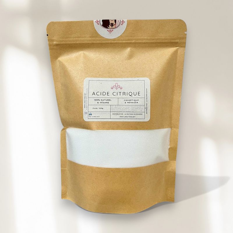 Acide citrique cosmétique et ménager
