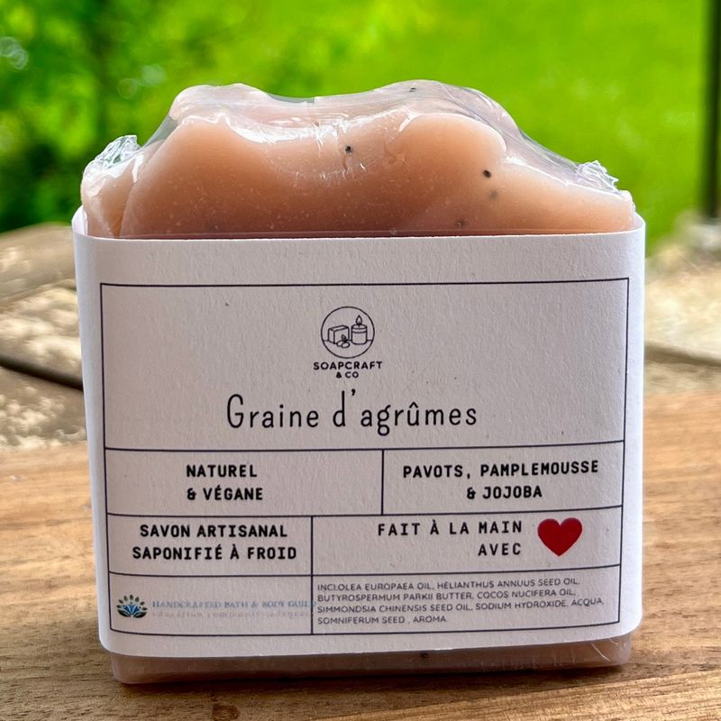 Savon exfoliant Graine d'agrumes