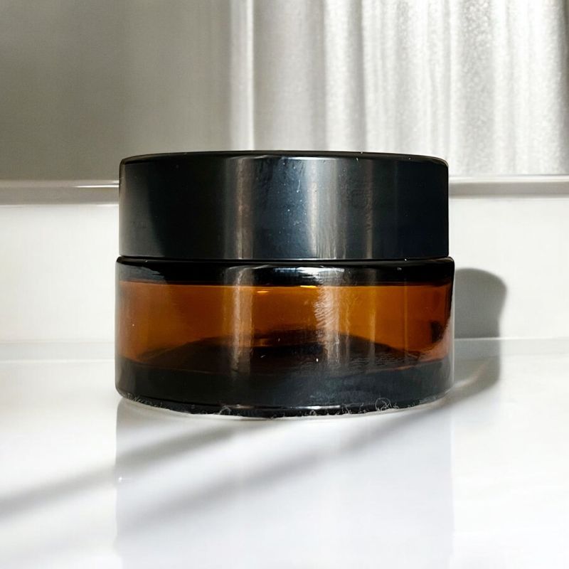 Pot en verre ambré 20 ml (0.7oz)