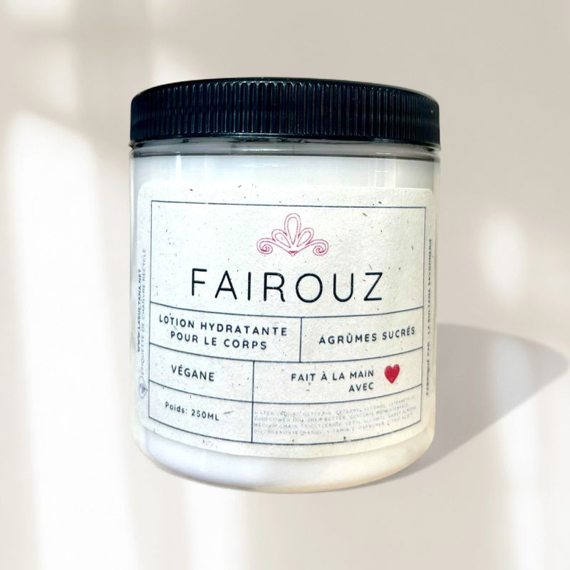 Lotion hydratante FAIROUZ agrûmes sucrés