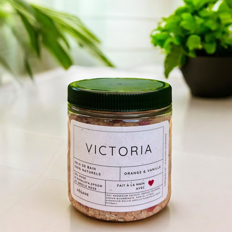 Sels de bain VICTORIA orange et vanille