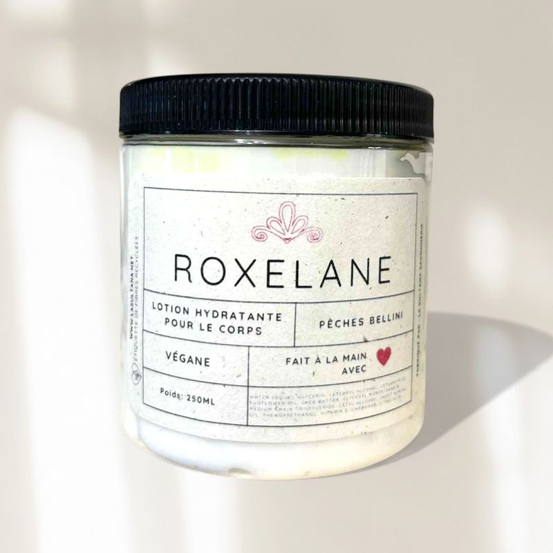 Lotion hydratante ROXELANE pêches Bellini