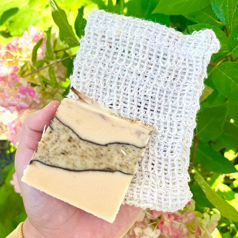 Pochette à retailles de savon «soap saver»