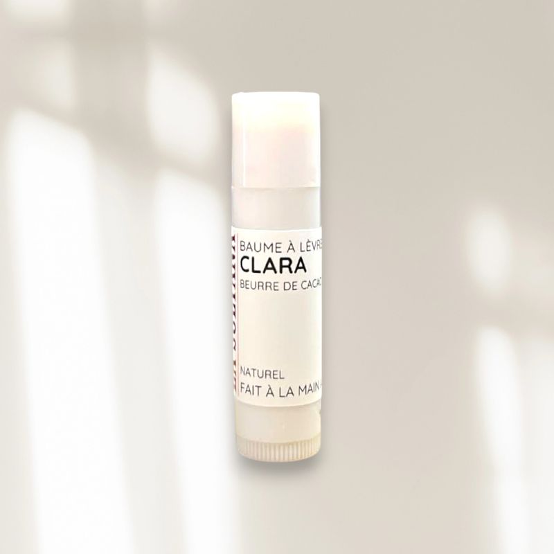 Baume à lèvres naturel CLARA beurre de cacao et karité