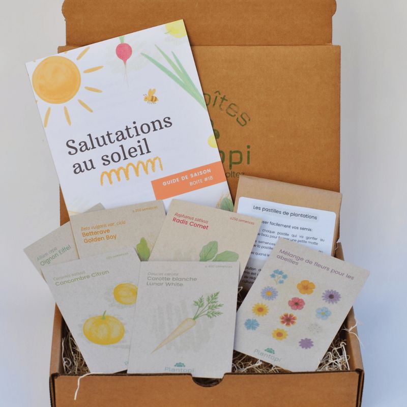 Coffret de jardinage "Salutations au soleil"