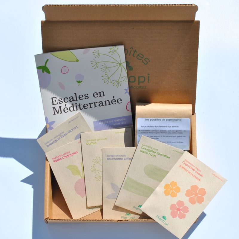 Coffret de jardinage "Escales en Méditerranée"