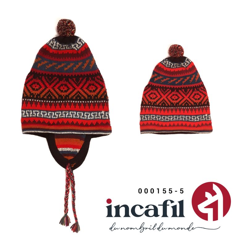 Bonnet de luxe en Baby Alpaga CONVERTIBLE, Unisexe, Tuque pour adulte unisexe
