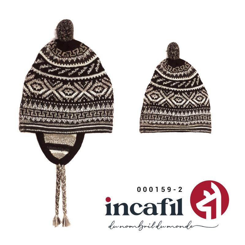 Bonnet de luxe en Baby Alpaga CONVERTIBLE, Unisexe, Tuque pour adulte unisexe