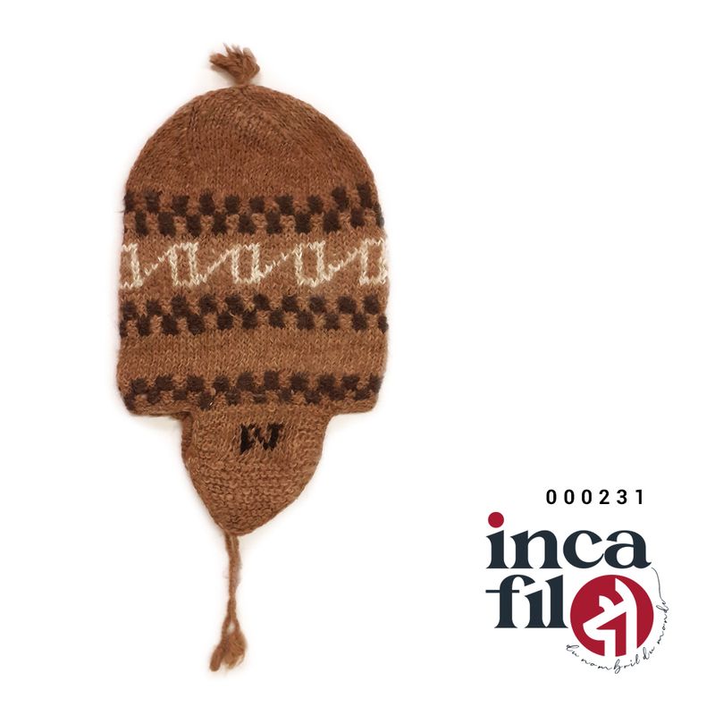 Bonnet péruvien traditionnel des Andes du Pérou, Tuque pour adulte unisexe