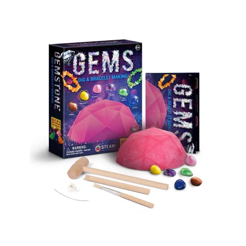 Ensemble découverte de creusement de pierres Diamant rose