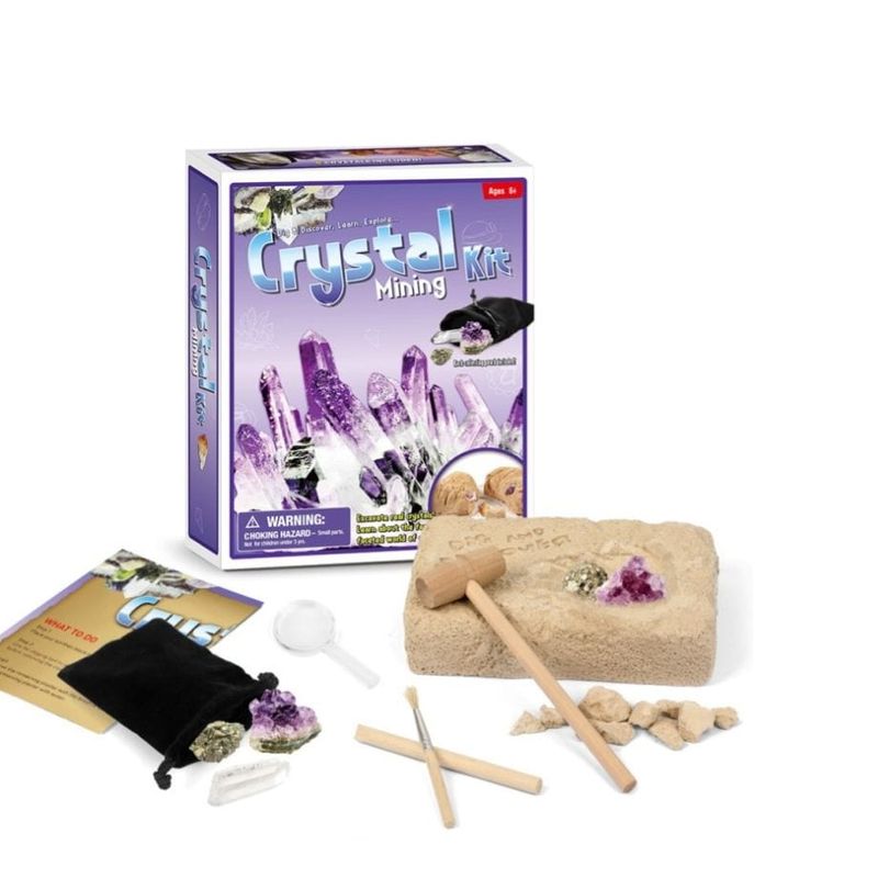Ensemble découverte de creusement de pierres Crystal