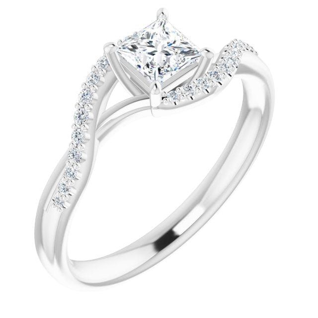 Bague Princesse en or 14K et diamants