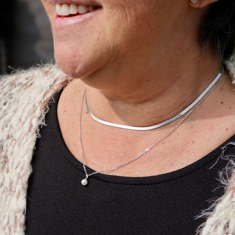 Collier Petite perle en argent sterling