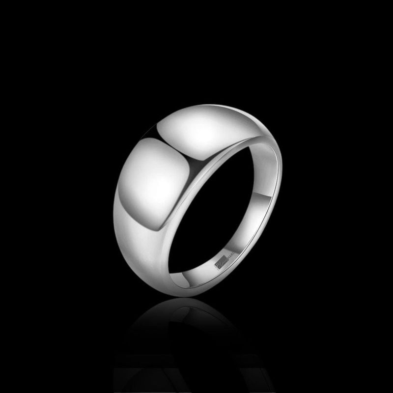 Bague Dôme en acier