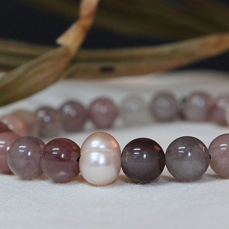 Bracelet Aura en quartz et perle