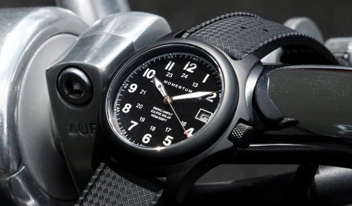 Montre à énergie solaire 38mm Smokejumper Eclipse Noir