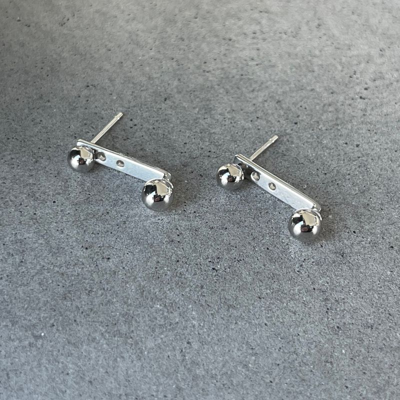 Boucles d'oreilles amovible Lady en argent sterling