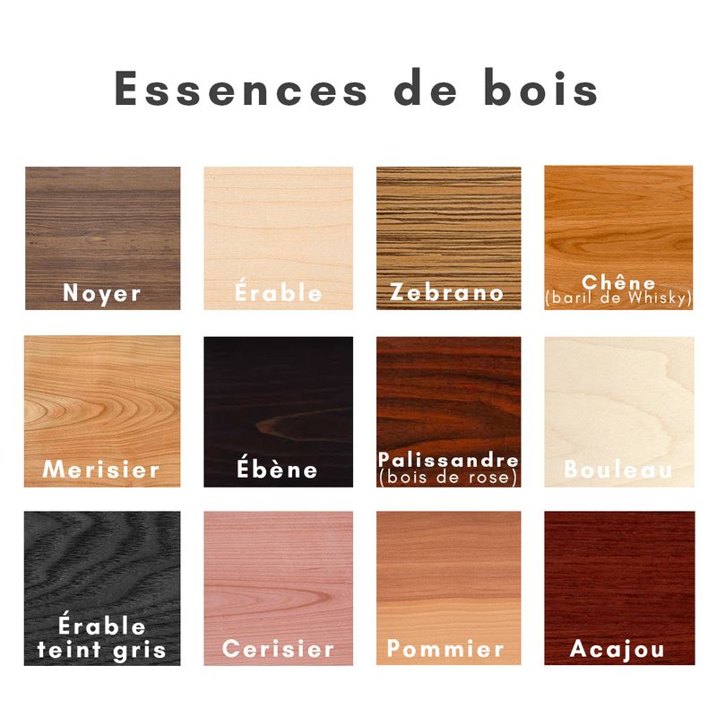 Boucles d'oreilles en bois et argent sterling ou or 14K personnalisée
