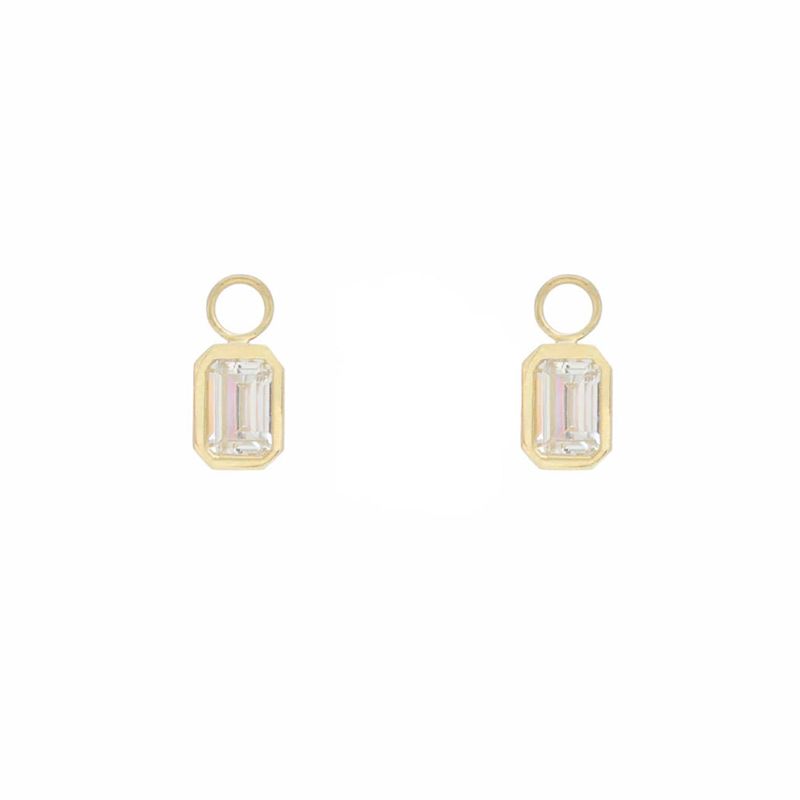 Duo de pendentifs pour anneaux en or jaune 10K