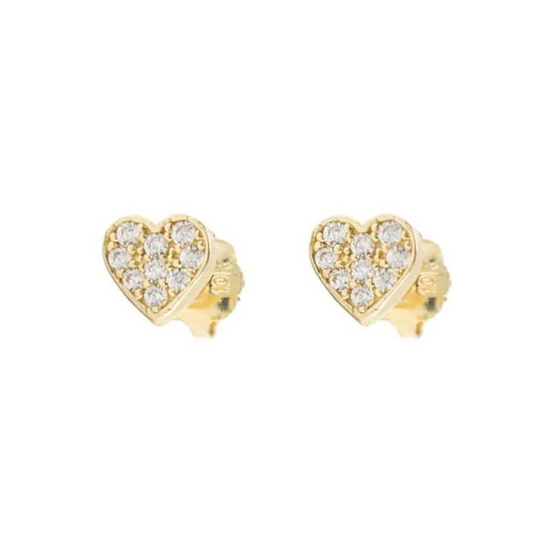 Boucles d'oreilles Coeurs en or 10K