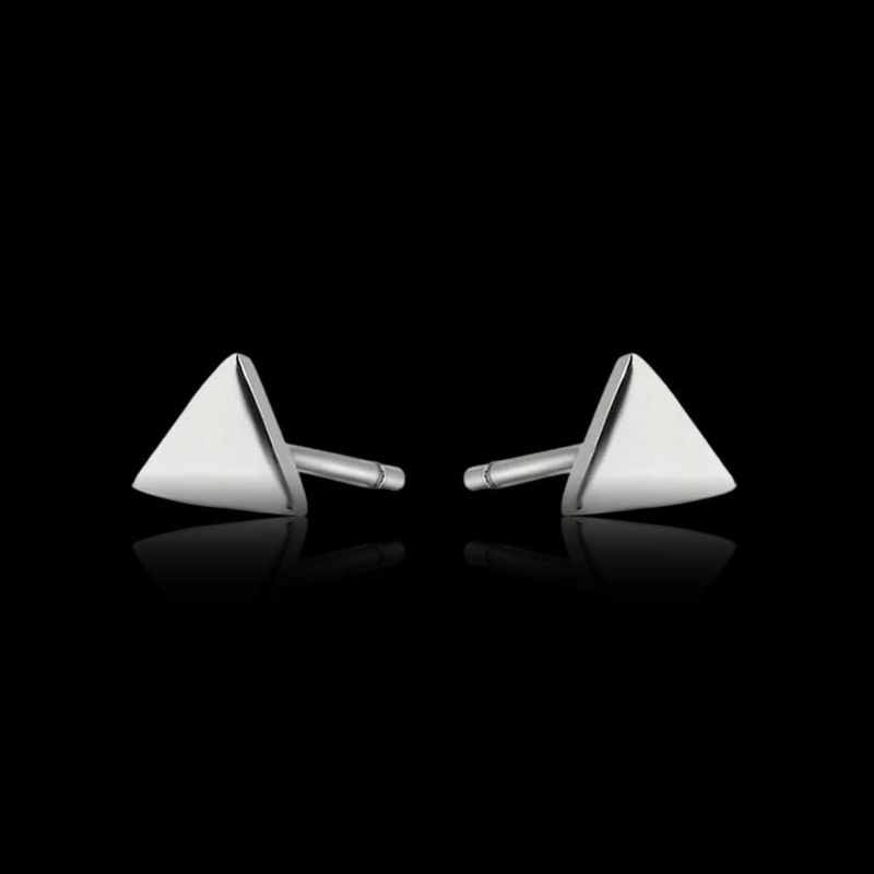 Boucles d'oreilles Triangles en acier