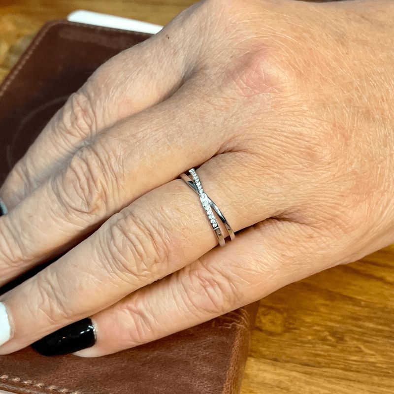 Bague La Croisé en acier