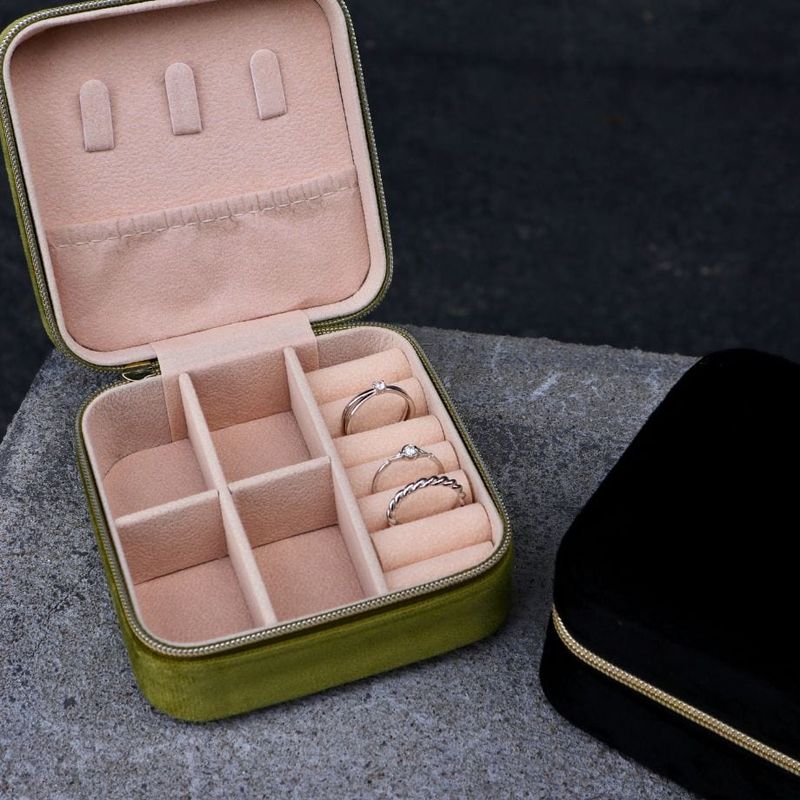 Coffret à bijoux vert
