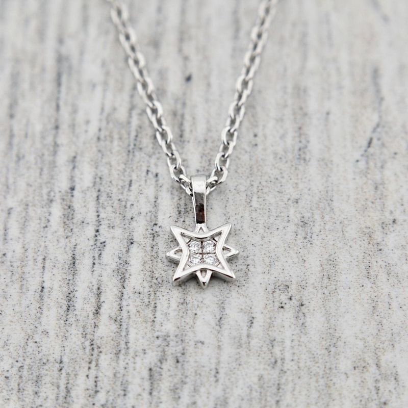 Collier Étoile du Nord en argent sterling