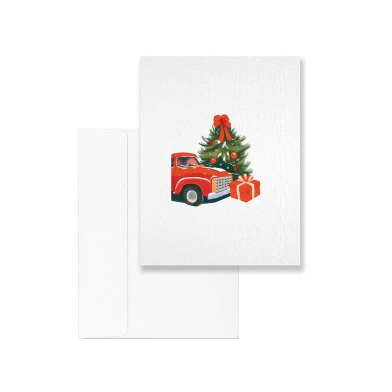 Carte de souhaits Camion festif
